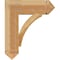 Ekena Millwork Thorton Arts & Crafts Rough Sawn Bracket, Western Red Cedar, 6"W x 22"D x 26"H BKT06X22X26THR03RWR - alternate 2